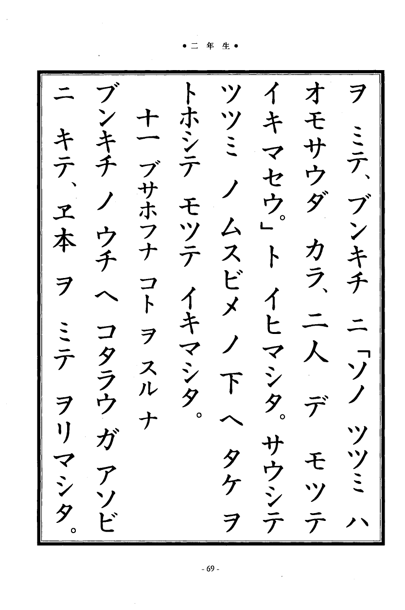 国民の修身 66頁目（二年生）