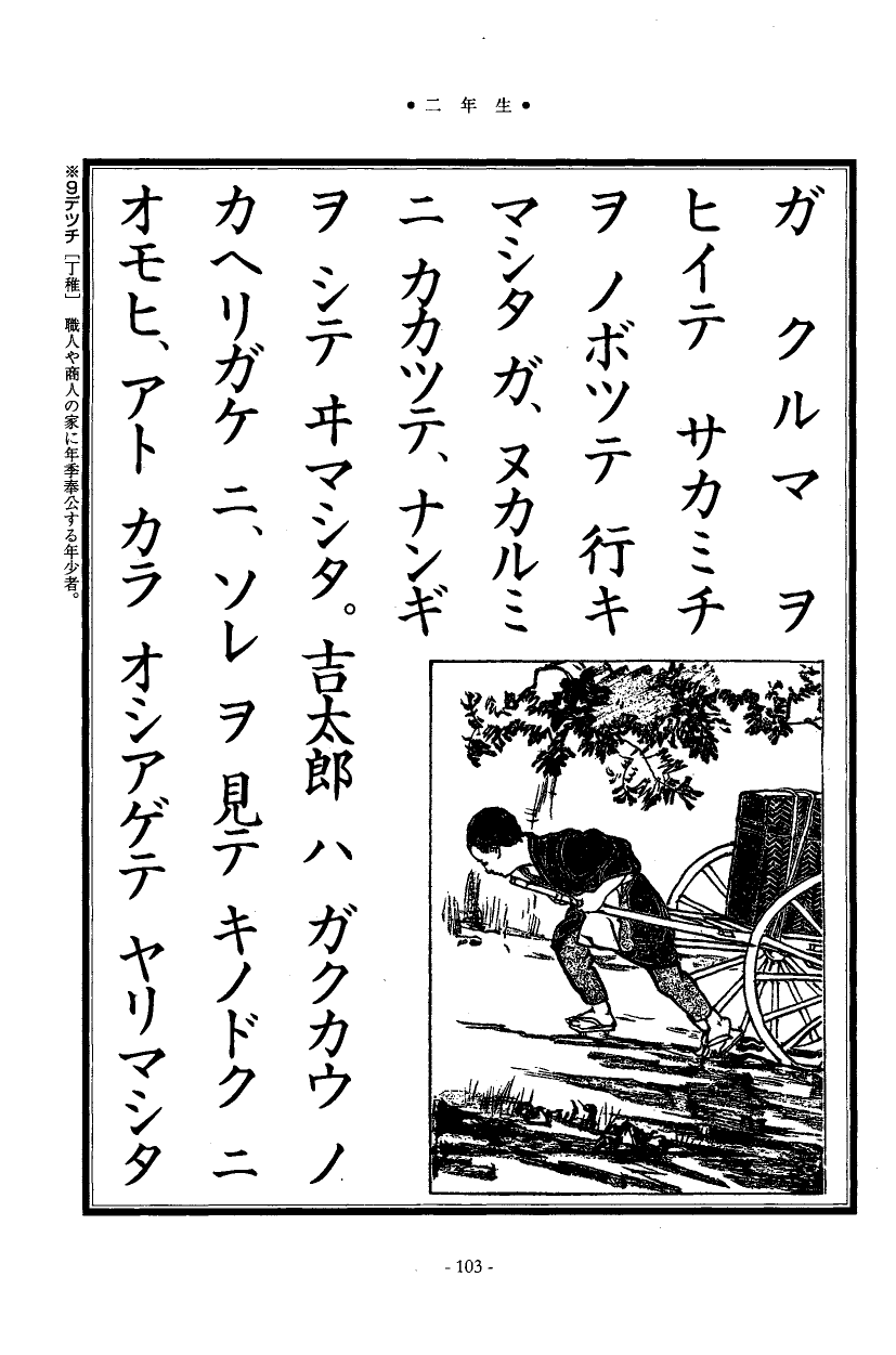国民の修身 100頁目（二年生）