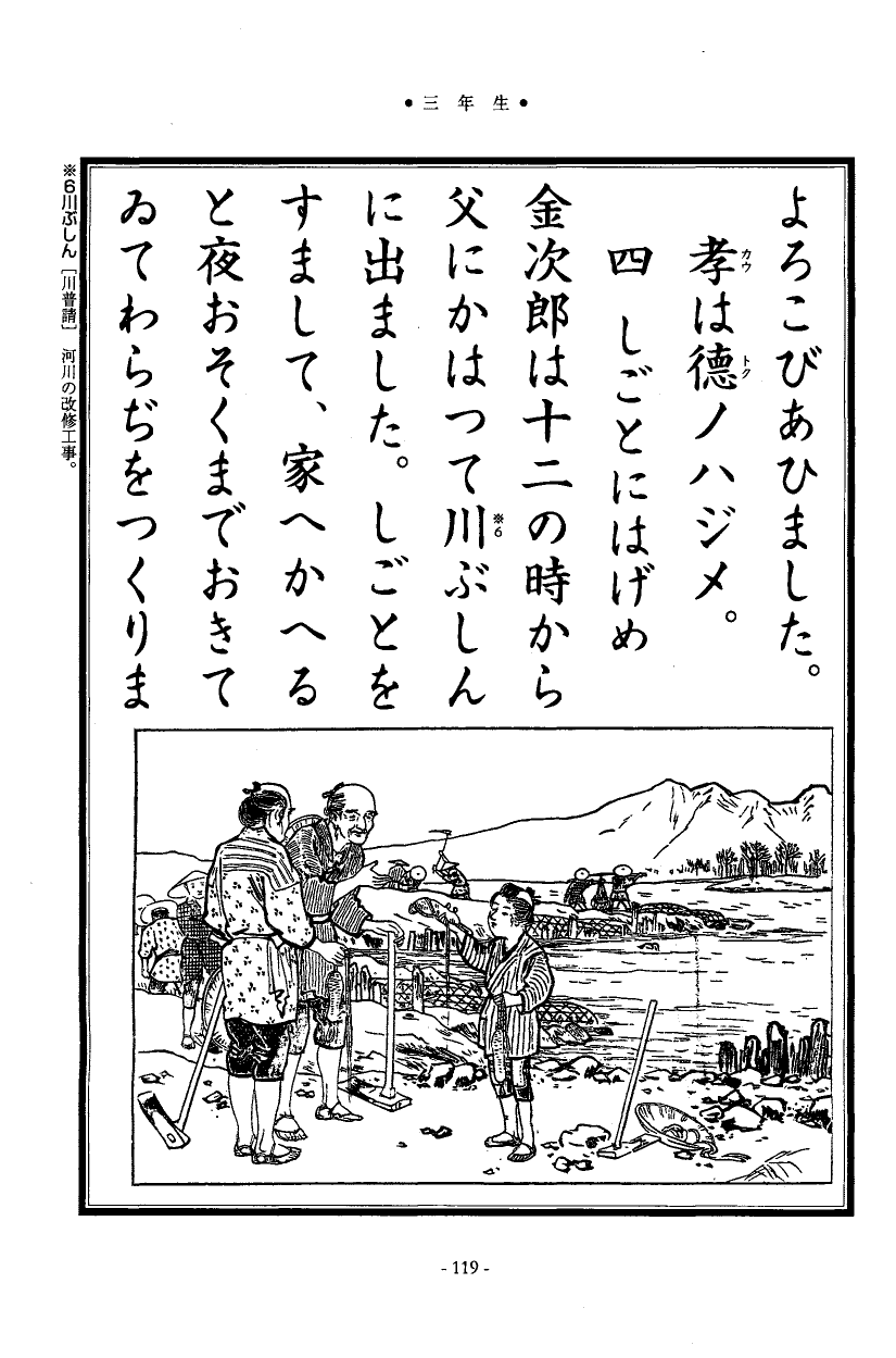 国民の修身 115頁目（三年生）